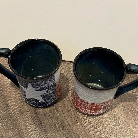 Texas State Flag Coffee Mugs- Set of 2- NWT - Picture 2 of 5